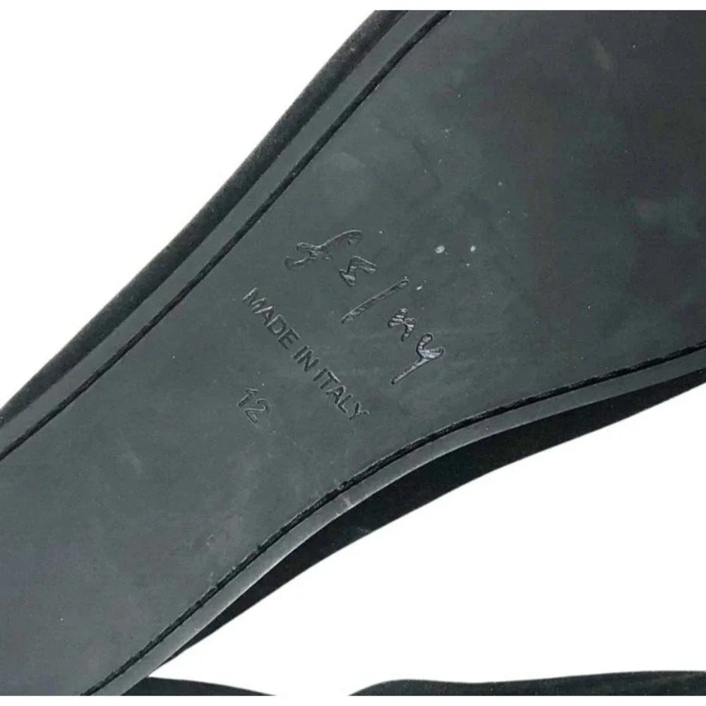 French Sole FS/NY Size 12 Women's Sloop Ballet Flat, Classic Black Suede NNT